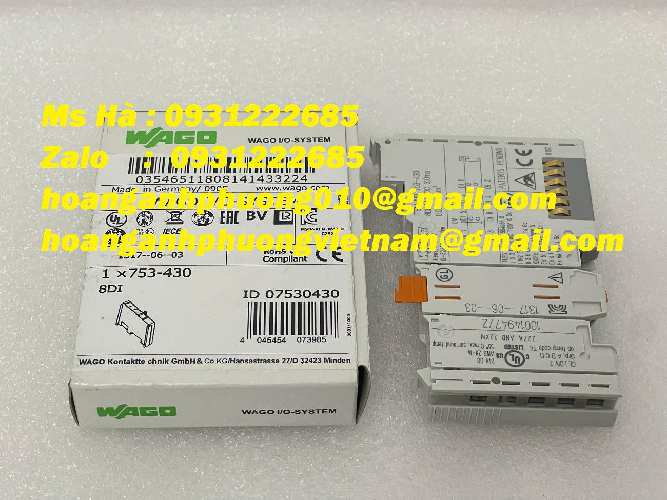 Module đầu vào 753-430 Wago - nhập khẩu giá tốt